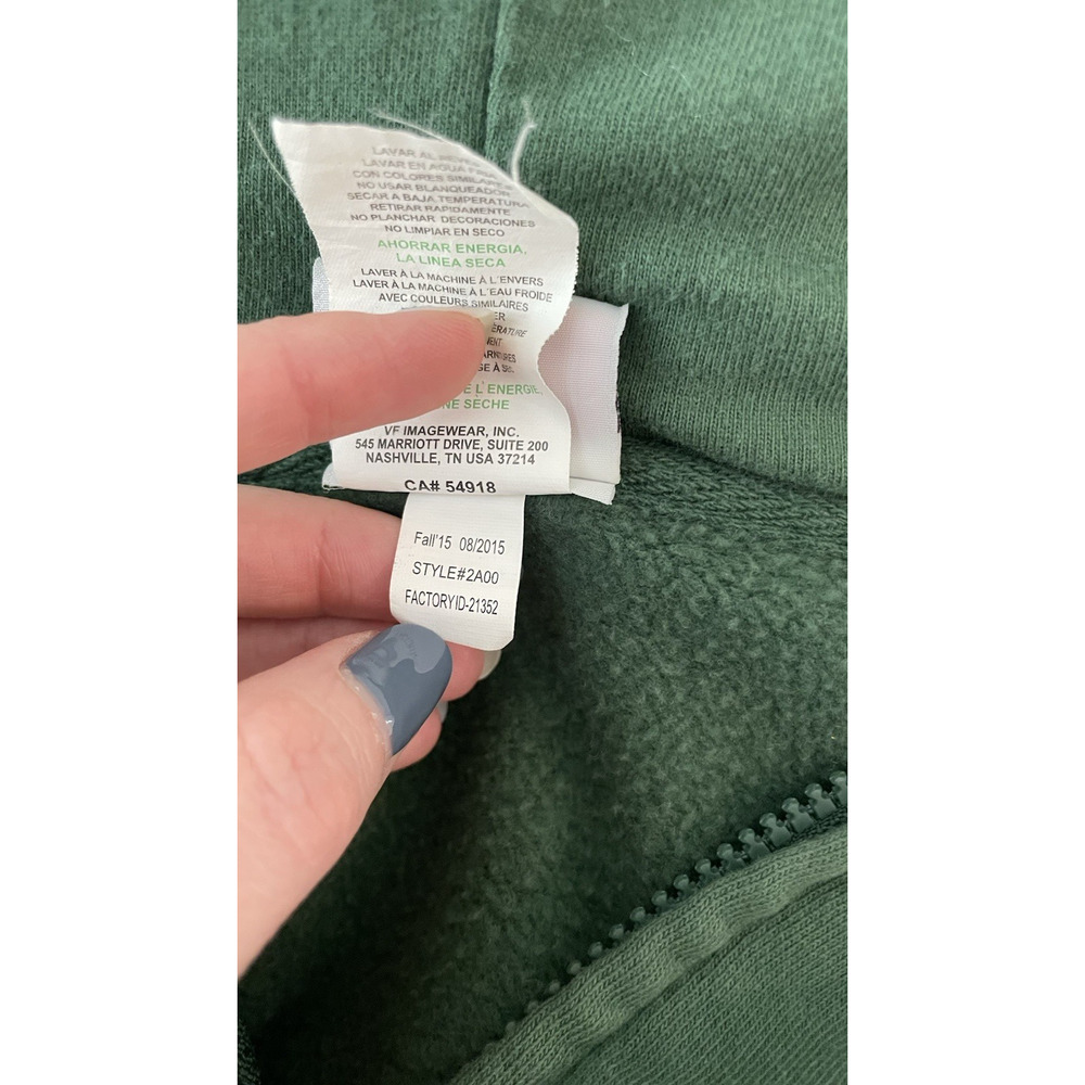 Majestic Green Bay Packers Zip Up Hoodie Green Football Wisconsin NFL Game XL - Picture 8 of 11